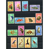 Гренада (Ассоциированное государство) - 1968/1969 - Флора и фауна - [Mi. 277-292] - полная серия - 16 марок. Гашеные.  (Лот 36AF)