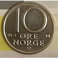 Норвегия 10 эре 1980