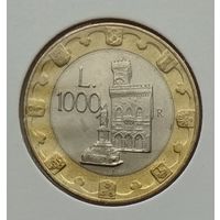 Сан-Марино 1000 лир 1997 г. В холдере