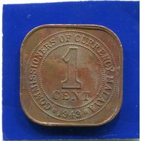 Малайя 1 цент 1943