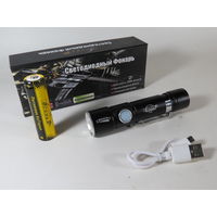 LED Светодиодный Фонарь Огонь H-609-T6 USB Zoom