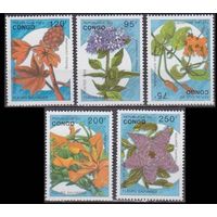 1993 Конго Браззавиль 1387-1391 Цветы 18,00 евро