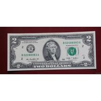 2 доллара США 2009 г., B 02088983 A, XF