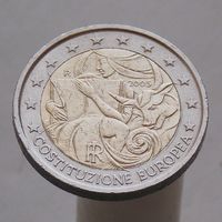 Италия 2 евро 2005 1-я годовщина подписания Европейской конституции