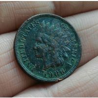 1 цент 1906 г США индеец