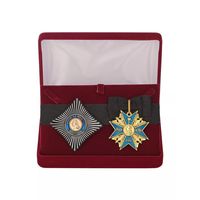 Комплект Знак и звезда ордена Pour le Merite (за заслуги) - Пруссия в подарочном футляре