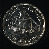 1 доллар 1979 г. 300 лет кораблю "Грифон"
