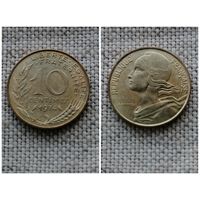 Франция 10 сантимов 1974