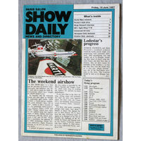 Авиасалон Ле-Бурже 1987 год Show Daily 19 июня 1987