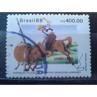 Бразилия 1988 Фил. выставка, ковбой