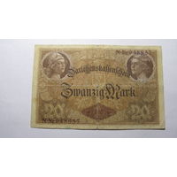 Германия Ro49a .20 марок 1914 г . ( 6 цифр в номере )