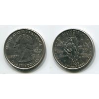 США. 25 центов (2003, Иллинойс, буква P, aUNC)