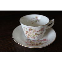 Чашка чайная тарелка старая Швеция