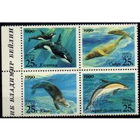 СССР 1990 фауна дельфин калан касатка кварт ** (А)