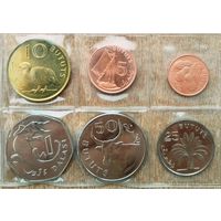 Гамбия, 1998 - 2016 год, набор 6 монет