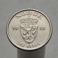 Норвегия 50 оре 1955