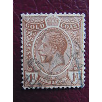 Британская колония- Золотой Берег 1908 г. Король  Эдуард VII.