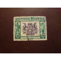Южная Родезия 1940 г.50-летие Британской Южно-Африканской Компании.Герб./43а/