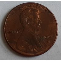 США 1 цент, 2004 Lincoln Cent Отметка монетного двора: "D" - Денвер (2-16-233)