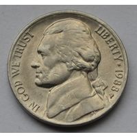 США, 5 центов 1988 г. Р