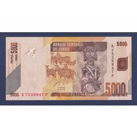 Конго, 5000 франков 2020 г., P-102c, UNC