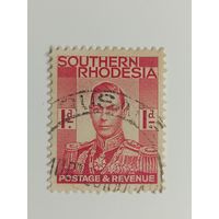 Южная Родезия 1937. Король Георг VI