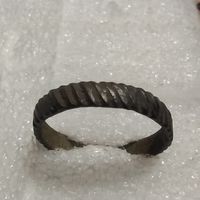 Кольцо старинное (1) с насечкой