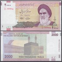 Иран 2000 риалов 2005 UNC P 144