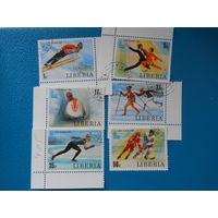 Либерия. 1980 г. Мi-1234-1239. Зимние олимпийские игры.