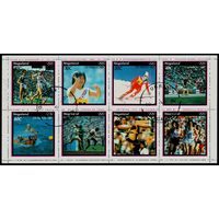 Олимпийские игры Нагаленд 1984 год блок из 8 марок