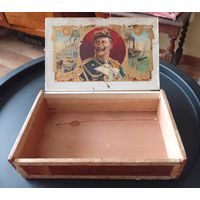 Коробка шкатулка от сигар кайзер Вигельм II Император Германии ПМВ
