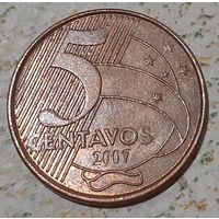 Бразилия 5 сентаво, 2007 (9-1-17)