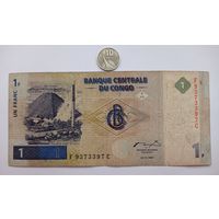 Werty71 Конго 1 франк 1997 РЕДКАЯ банкнота