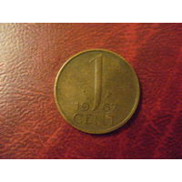 1 цент 1967 год Нидерланды