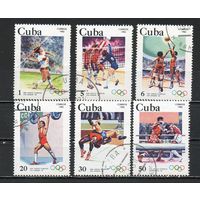 Олимпийские игры в Лос-Анжелесе Куба 1983 год серия из 6 марок