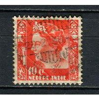 Нидерландская Индия - 1934/1937 - Королева Вильгельмина 10С - [Mi.213] - 1 марка. Гашеная.  (Лот 83ED)-T2P8