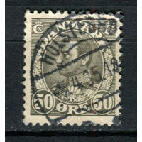 Дания - 1934 - Король Кристиан X 50 Ore - [Mi.210] - 1 марка. Гашеная.  (Лот 67AX)