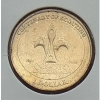 Австралия 1 доллар 2008 г. 100 лет скаутскому движению Австралии. В холдере