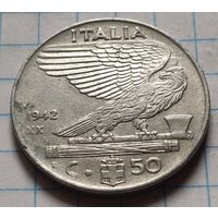 Италия 50 чентезимо, 1942      ( 2-9-2 )