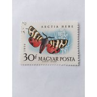 Венгрия  1959 бабочка
