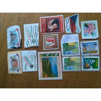 Сборный лот марок самоклеек. Разные страны. Разные года