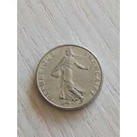 Франция 1/2 франка 1984г.