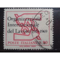 Италия 1969 50 лет межд. организации труда, концевая