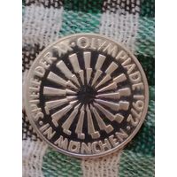 Германия 10 марок 1972 олимпиада в Мюнхене