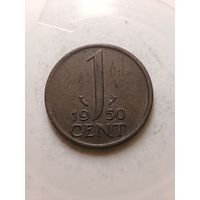 Нидерланды 1 цент 1950 год