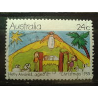 Австралия 1983 Рождество, рисунок ребенка