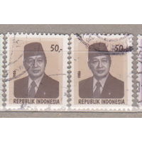 Президент Сукарто Известные личности Индонезия 1986 год  лот 12  цена за 1-у марку на Ваш выбор