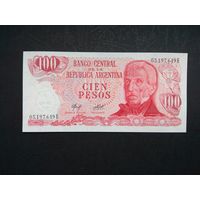 100 песо 1976 года. Аргентина. P302b1. UNC