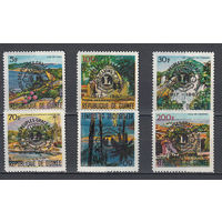 Виды Гвинеи. Гвинея. 1967. 6 марок с надпечатками. Michel N 447-453 (10,6 е)
