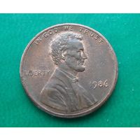 1 цент США 1986 г.в.